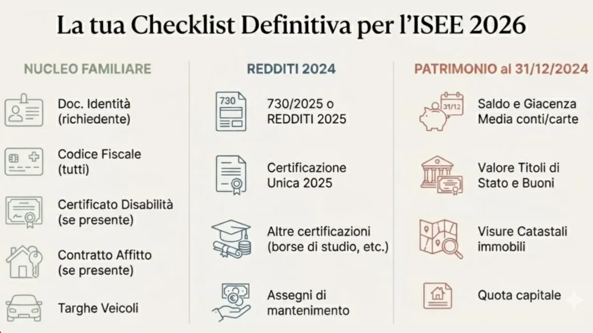 Ecco tutti i Documenti Necessari per Richiedere l’ISEE 2026